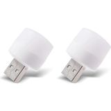 Kazan Hobi USB LED Küçük Beyaz Işık, USB Mini LED Lamba, Koridor, Tuvalet, Oturma Odası, Çocuk Odası Için Rehber Gece Aydınlatma Işığı (2 Adet)
