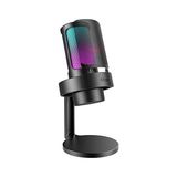 Kazan Hobi USB Mikrofon, Oyun ve Yayın Podcast Stüdyosu Için Usbc, Ps4 Ps5 Mac Uyumlu, Rgb Kontrollü, Sessize Alma Şalteri, Kulaklık Bağlantısı, Pop Filtre - Renkli