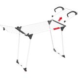Kazan Hobi Vileda Premium 2in1 Masa Çamaşır Askılığı Alüminyum Teller Beyaz - 180 x 57 x 91 cm
