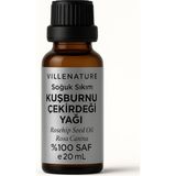 Kazan Hobi Villenature Soğuk Sıkım Kuşburnu Çekirdeği Yağı, Cilt ve Saç BAKIMI,%100 Saf Doğal, Rosa Canina, Nemlendirici ve Besleyici, 20 ml