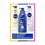 Kazan Hobi Vücut Losyonu Değerli Yağlar, Kiraz Çiçeği ve Jojoba Yağı 400 ml & Q10 Sıkılaştırıcı & Vücut Sütü 400 ml