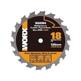 Kazan Hobi WA8304 120X9,5 mm Metal, Ahşap, Pvc ve Alüminyum Kesme Elmas Daire Testere Bıçağı - Çok Renkli - Standart