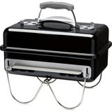 Kazan Hobi Weber Go-Anywhere/taşınabilir Kömür Mangal, Katlanabilir Ayaklar, Kamp ve Piknik Için Kompakt Tasarım, Dayanıklı Kaplama, Hava Akışı Kontrolü, Pişirme Yüzeyi, 42 x 26 Cm, Siyah