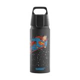 Kazan Hobi Wmb One Superman Alüminyum Içecek Şişesi, Karbondioksit Için Uygun, Sızdırmaz, Tüy Kadar Hafif, Bpa Içermez, Iklime Zarar Vermez, Sertifikalı, Spor ve Okul, Siyah, 0,6 L - Çok Renkli