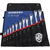 Kazan Hobi Workpro WP202510 6-32MM 12 Parça Cr-V Profesyonel Iki Ağızlı Yıldız Anahtar Takımı + Bez Taşıma Kılıfı