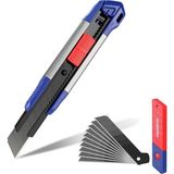 Kazan Hobi Workpro WP212022 18 mm Ağır Hizmet Alüminyum Kasa Maket Bıçağı + 10 Adet Yedek Bıçak