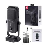 Kazan Hobi Yanmai Profesyonel USB Condenser Mikrofon, 4 Yönlü Direktif, 20Hz-20KHz Frekans, Kulaklık Çıkışı, Tek Tuş Sessize Alma, Ses Ayarı, 15 mm Stand Uyumlu SF-900 - Renkli