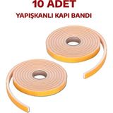 Kazan Hobi Yapışkanlı Kapı Bandı Isı Yalıtım Süngeri, 10 Adet - 10 cm - Çok Renkli - 1 Adet