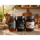 Kazdağı 3'lü Bal Seti (Siyah Bal 500g • Çiçek Balı 500g • Çam Balı 500g)