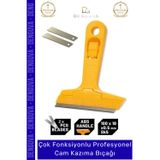 #KazımaBıçağı 100mm Profesyonel Cam Zemin Sıyırma Derz Boya Kazıma Bıçağı 2 Adet Yedek Bıçak Hediyel