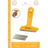 #Kazımabıçağı Profesyonel 100Mm Yüzey Temizleme Sıyırıcı Cam Kazıma Bıçağı + 2 Yedek Bıçak Hediyeli