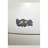 Kazınabilir Türkiye Haritası Magnet | Gez-Kazı Seyahat Haritası 24x12 cm