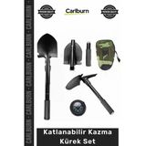 #Kazmakürek Portatif Katlanabilir Kamp Doğa Tutkunları Çok Fonksiyonlu Testere Pusula Kazma Kürek Set