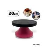 kazuri 20cm Masaüstü Turnet- Çömlek Kil Seramik Turneti KIRMIZI