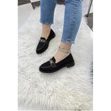 Kb-021 Siyah Triko Siyah Taban U Toka Günlük Kadın Ayakkabı