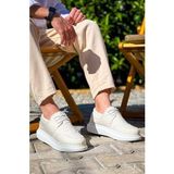KB-042 Kuback Bağcıklı Beyaz Günlük Erkek Ayakkabı