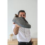 Kb-E1 Kuback Gri Deri Günlük Erkek Ayakkabı