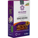 Kb Gurme Glutensiz Kırmızı Mercimek Rigatoni Makarna 200 gr Vegan Lezzetli Alternatif