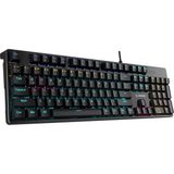 Kb-Mk2 Nimbus Red Switch Rainbow Aydınlatmalı Anti-Ghosting Mekanik Klavye Gaming Oyuncu Klavyesi - Siyah