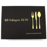 Kb Solingen 84 Parça Rose Çatal Kaşık Bıçak Seti-4 Milim 18/10 304 Kalite - Gümüş