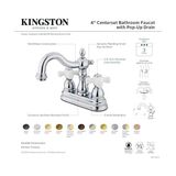 KB1605PX 10,5 cm Lavabo Bataryası Porselen Çapraz Kulplu, Yağlı Bronz Ovuşturdu Bronz, Yağlı Bronz