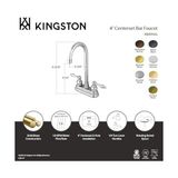 KB495AL Victoria Yüksek Kemerli Çubuk Musluk, 4-3/4", Yağlı Ovuşturulmuş Bronz - Ahşap - Genel