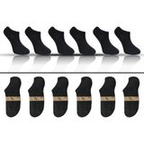 KBC Socks 6'lı Dikişsiz Bambu Terletmez Spor Erkek Kısa Bilek Çorap Seti / Kutulu Set / Full Füme - 40 - 45 - Gri
