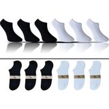 KBC Socks 6'lı Dikişsiz Bambu Terletmez Spor Erkek Kısa Bilek Çorap Seti / Kutulu Set / Siyah - Beyaz - 40 - 45