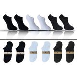 KBC Socks 6'lı Dikişsiz Bambu Terletmez Spor Erkek Kısa Bilek Çorap Seti / Kutulu Set / Siyah - Beyaz - Füme - 40 - 45 - Siyah - Beyaz - Gri