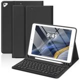 KBCASE iPad 9./8./7. Nesil 2021/2020/2019 için Klavye Kılıfı, iPad Air 3/Pro 10.5 ile Uyumlu, Kalem Tutuculu Çıkarılabilir Bluetooth Klavye Kılıfı (Siyah)