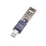 KBR M.2 NVME USB 3.1 Adaptör, M-Key M.2 NVME - USB Kart Okuyucu USB 3.1 Gen 2 Köprü Çipi 10 Gbps Yüksek Performans, Samsung 950/960/970 Evo/Pro veya PCI-E Tipi Diğer M.2 SSD'ler ile Uyumlu