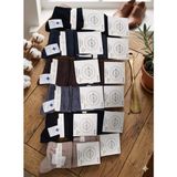 Kbs; Modal Diyabetik Erkek Orta Boy Çorap; Dikişsiz / Yıkamalı ; %95 Modal; Asorti 12' Lı Paket - 40 - 45