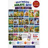 KBY 20 KİTAPTAN OLUŞAN 2. 3. VE 4.sınıflar Için Rengarenk Kolay QR KOD UYGULAMALI Ingilizce Hikaye Kitabı Seti