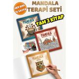 KBY Mandala Boyama Kitabı Hem Büyüklere hemde Küçüklere uygun Mandala Terapi Seti 3 Kitap