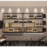 KC-0256 Şarap Şişesi Rafı, Kadeh Tutuculu Cafe, Bar Şaraplık