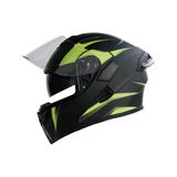 Kc-Çene Açılır Vizörlü Kask [Kc902] [Sarı - Siyah] [Xl] E Belgeli