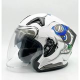Kc-Çenesiz Vizörlü Yazlık Kask [Kc528-1] Panda [Xl] E Belgeli