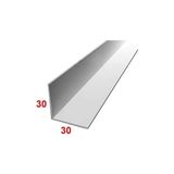 KC Merdiven Burun Basamak Profili 3x3 Düz L Köşe - 135 cm - Mat Krom