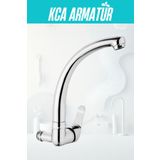 KCA ARMATÜR Duvardan Tek Su Çıkışlı Mutfak Lavabo Bataryası Musluğu