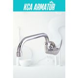 KCA ARMATÜR Duvardan Tek Su Girişli Aç Kapa Lavabo Bataryası