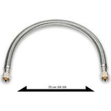 Kca Armatür Kca Çelik Örme Klozet Taharat Hortumu Flexi 70 cm 3/8 - Krom