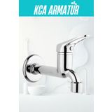 Kca Armatür Mix Uzun Musluk Duvardan Tek Su Çıkışlı Aç Kapa