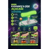 KCA HOME Ayarlanabilir Kavanoz Kapağı Açacağı, Paslanmaz Çelik Açacak, Şişe ve Konserve İçin Pratik Açacak 1 Adet