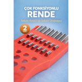 KCA HOME Çok Fonksiyonlu Rende, Çelik Rende, Sebze Kesici ve Doğrayıcı 2 Adet