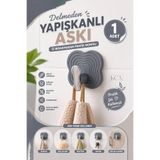 KCA HOME Delmeden Yapışkanlı Askı, Çok Amaçlı Retro Askılık, Dolap Kapak Askısı, İz Bırakmadan Pratik Montaj