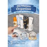 KCA HOME Diş Macunu Organizer, Diş Fırçalık Düzenleyici Raf, Yapışkanlı, 5 Bölmeli, Duvara Monte Organizer
