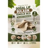 KCA HOME Doğal Lif Bulaşık Temizlik Bezi, Yağ Lekesi Tutmayan Bez, Güçlü Ovma ve Su Emici Bez