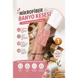 KCA HOME Mikrofiber Banyo Kesesi, Nazik Peeling, Derinlemesine Cilt Arındırma Kesesi 1 Adet