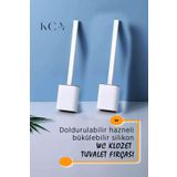 KCA HOME Silikon Tuvalet Fırçası, Banyo Fırça, Klozet Fırçası