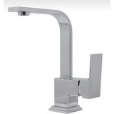 Kca Krom Kare Lüx Ağır Gövde Banyo Lavabo Bataryası